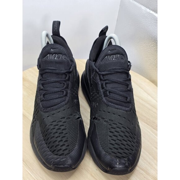 Nike Air Max 270 (GS)  Triple Black Running Womens Size Sz 7.5 BQ5776 001 GS 6Y - Picture 4 of 9